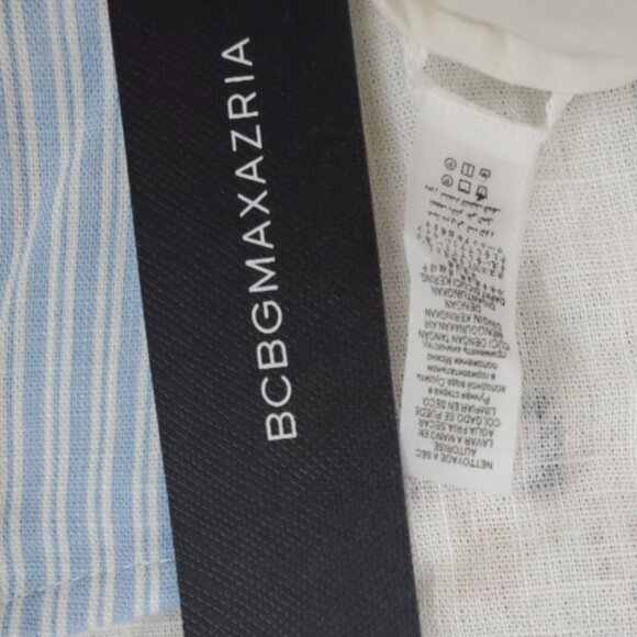 Brand New BCBGMAXAZRIA Women's Gardenia Mixed Print Cotton Dress - Picture 8 of 14